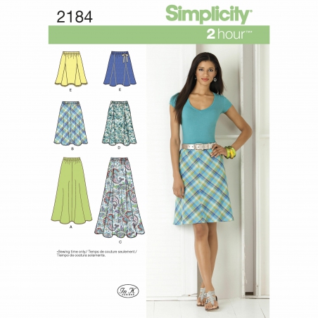 simplicity skirts pants pattern 2184 envelope 