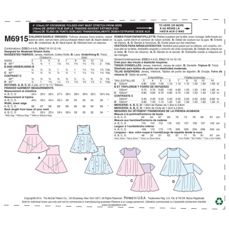 Wykrój McCall's M6915