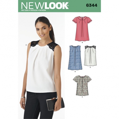 6344 newlook tops vests pattern 6344 envelope fron