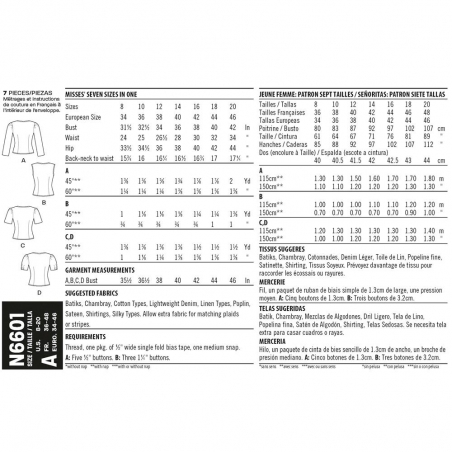 Wykrój New Look N6601A