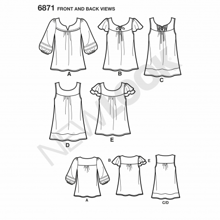 Wykrój New Look N6871A