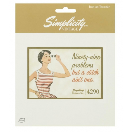 Simplicity Vintage Naprasowanka Ninety-Nine Problems