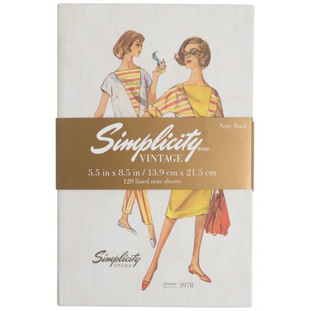 Simplicity Vintage Notatnik w twardej oprawie - wykroje 3481 3978