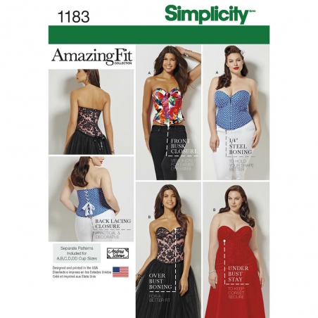1183 simplicity tops vests pattern 1183 envelope f