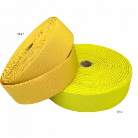 Guma tkana 50 mm żółty 1