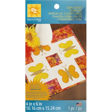 Szablon do wykonania wzoru owalnego serca