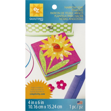 Szablon do wykonania wzoru wąskiego liścia