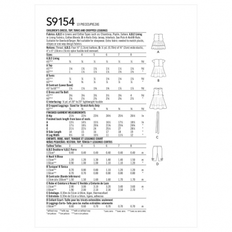 Wykrój Simplicity 9154