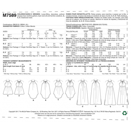 Wykrój McCall's M7589