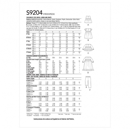 Wykrój Simplicity 9204