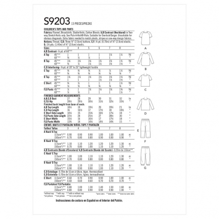 Wykrój Simplicity 9203