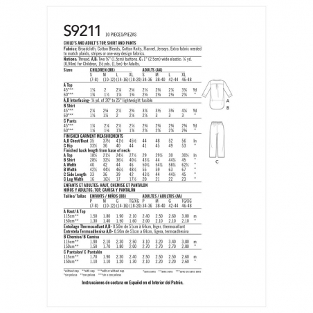 Wykrój Simplicity 9211