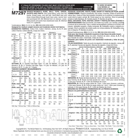 Wykrój McCall's M7297