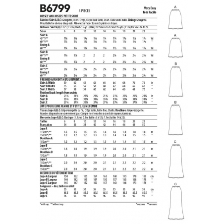 Wykrój Butterick B6799