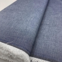 Włoska tkanina bawełniana z lnem - jeans