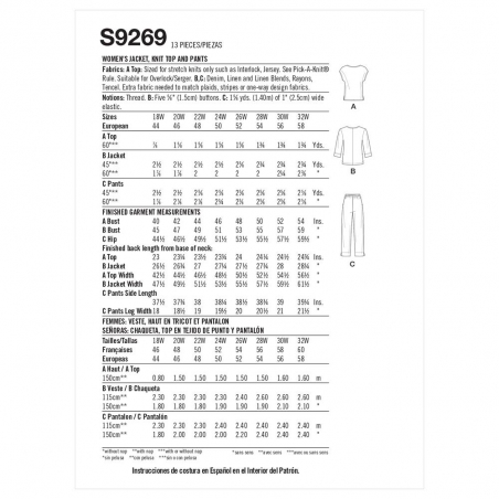 Wykrój Simplicity 9269