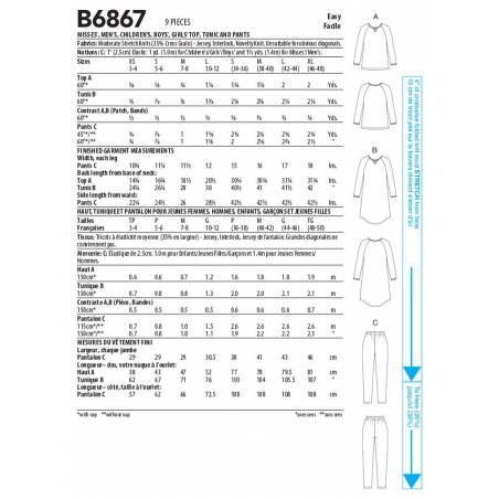 Wykrój Butterick B6867