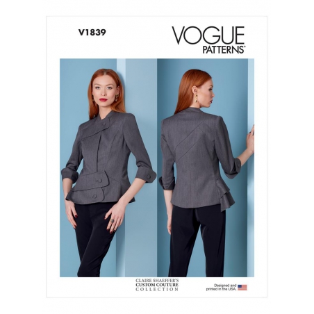 Wykrój Vogue Patterns V1839 / Claire Schaeffer