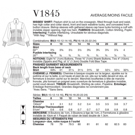 Wykrój Vogue Patterns V1845 / Júlio César NYC