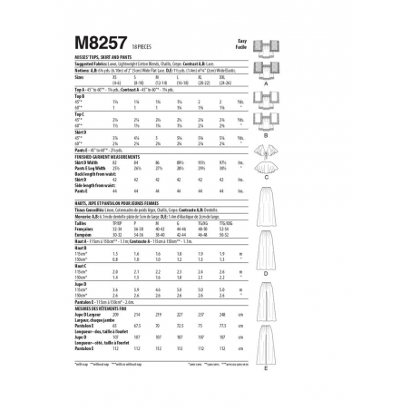 Wykrój McCall's M8257