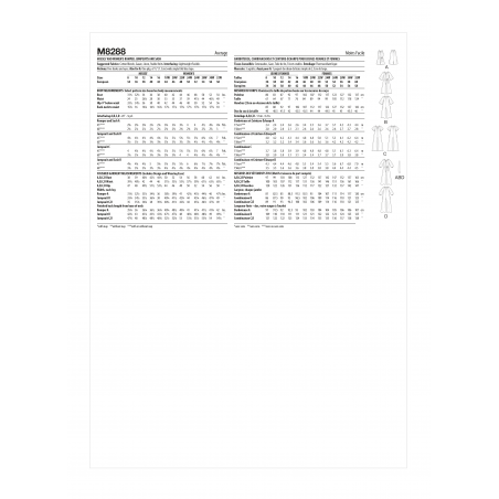 Wykrój McCall's M8288