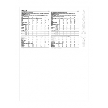 Wykrój Butterick B6908