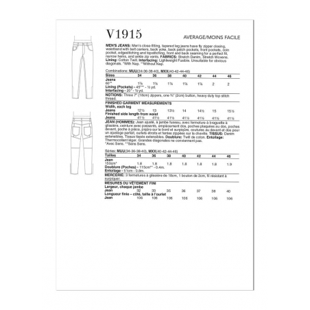 Wykrój Vogue Patterns V1915