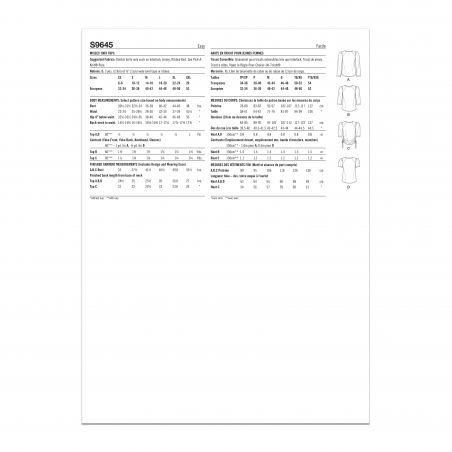 Wykrój Simplicity 9645