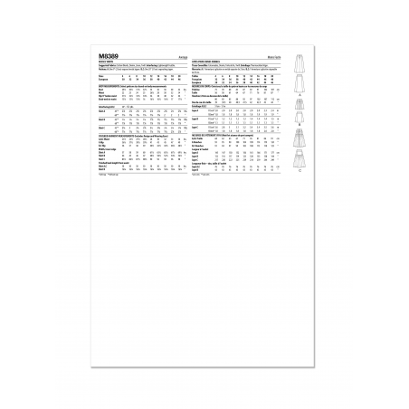 Wykrój McCall's M8389