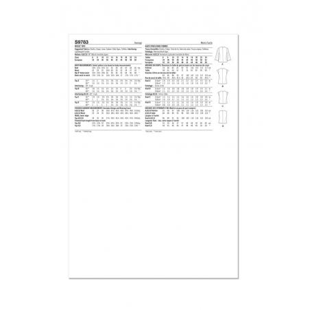 Wykrój Simplicity 9783