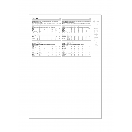 Wykrój Simplicity 9798