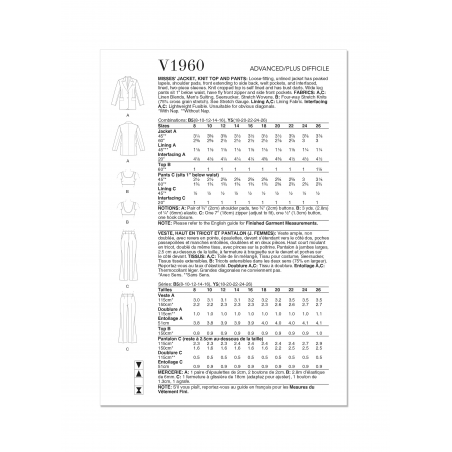 Wykrój Vogue Patterns V1960