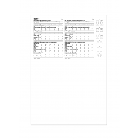 Wykrój Butterick B6951