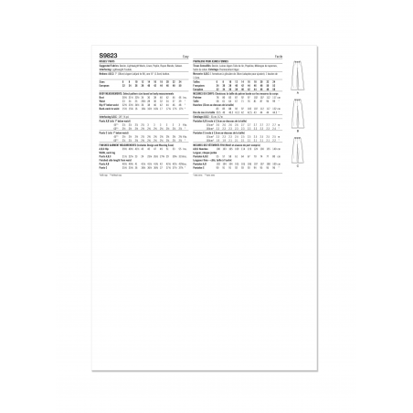 Wykrój Simplicity 9823