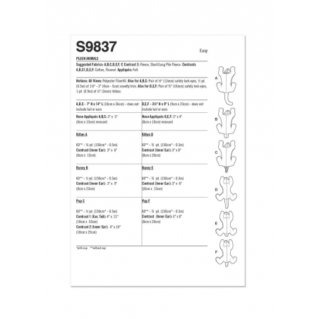 Wykrój Simplicity 9837