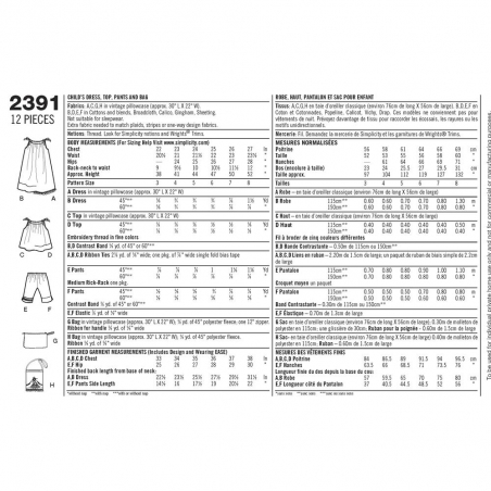 Wykrój Simplicity 2391