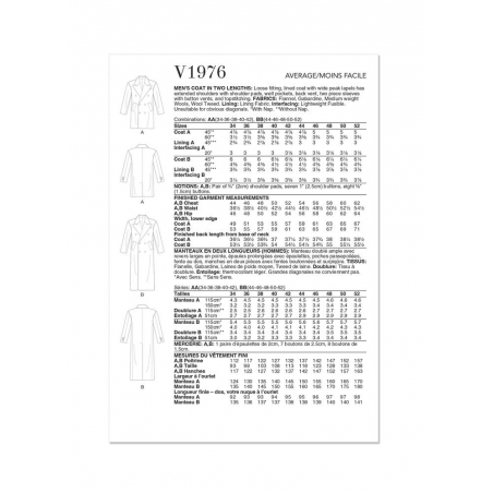 Wykrój Vogue Patterns V1976