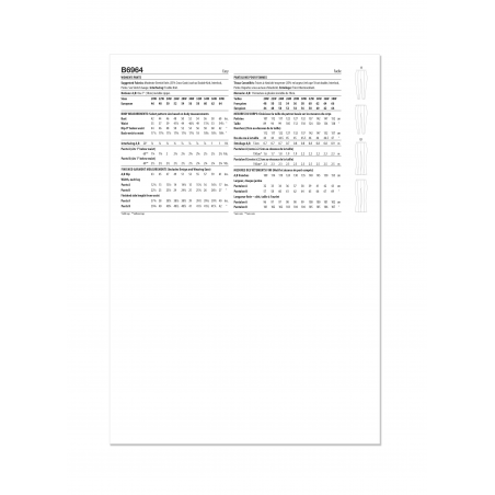 Wykrój Butterick B6964