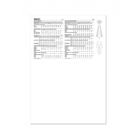 Wykrój McCall's M8431