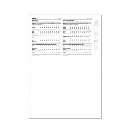 Wykrój McCall's M8437