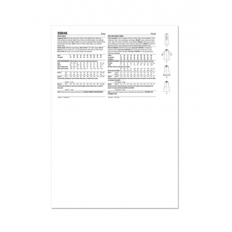 Wykrój Simplicity 9848