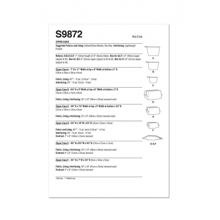 Wykrój Simplicity 9872