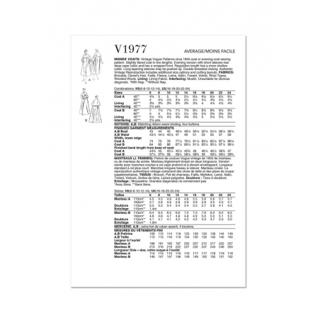Wykrój Vogue Patterns V1977