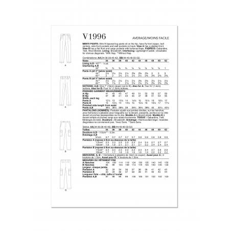 Wykrój Vogue Patterns V1996