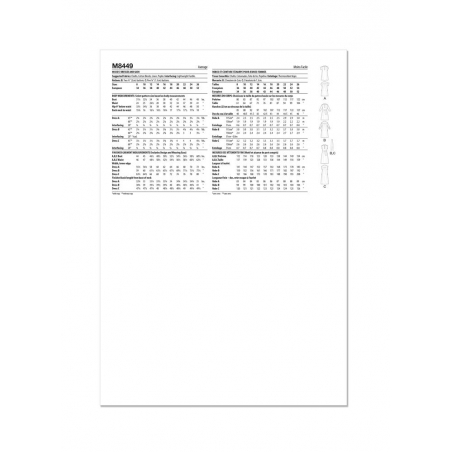 Wykrój McCall's M8449