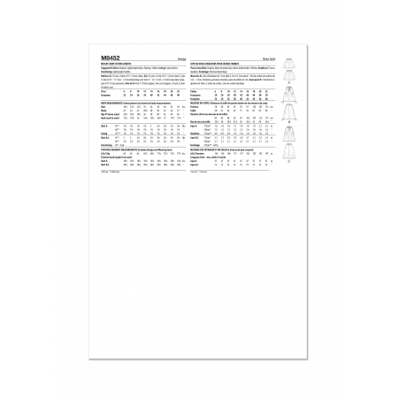 Wykrój McCall's M8452