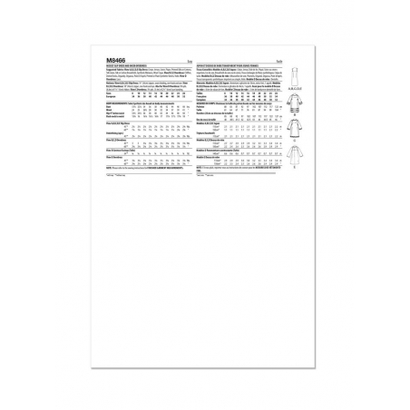Wykrój McCall's M8466
