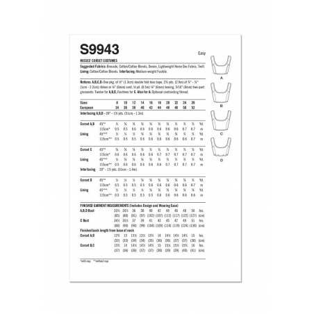 Wykrój Simplicity 9943