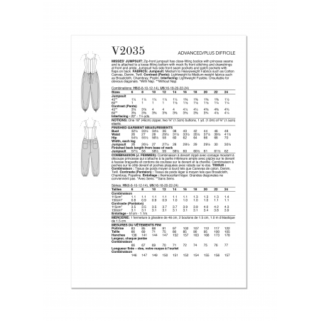Wykrój Vogue Patterns V2035