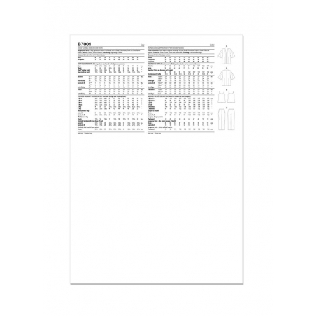 Wykrój Butterick B7001